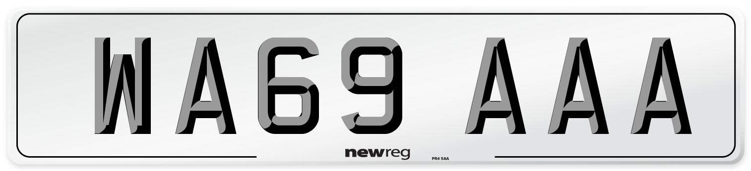 WA69 AAA Number Plate from New Reg